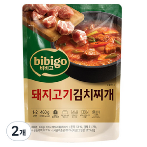 비비고 돼지고기김치찌개, 460g, 2개