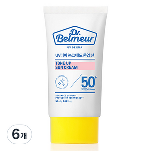 더페이스샵 닥터벨머 UV더마 톤업 선크림 SPF50+ PA++++, 50ml, 6개