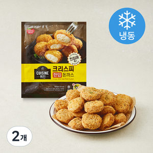 동원 퀴진 크리스피 한입 돈까스 (냉동), 650g, 2개