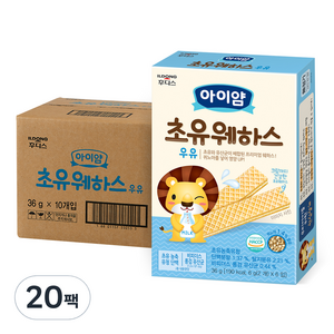 일동후디스 아이얌 초유웨하스, 우유, 20팩