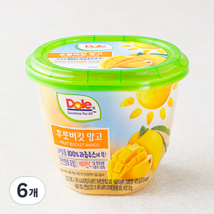 돌 후룻 버킷 망고, 425g, 6개