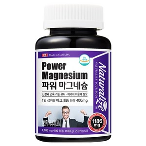 네추럴라이즈 파워 마그네슘, 100정, 1개