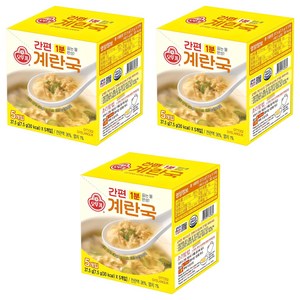 오뚜기 간편 계란국 5개입, 37.5g, 3개