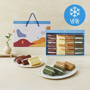 떡편 쌀케익 초코 35g x 4p + 고구마 35g x 4p + 커피 30g x 4p + 콩고물 쑥 30g x 4p 선물세트 (냉동), 35g, 1박스