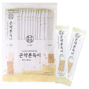 순수한집 곤약쫀드기 현미맛, 375g, 1개