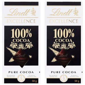 린트 엑설런스 100% 다크 초콜릿, 50g, 2개