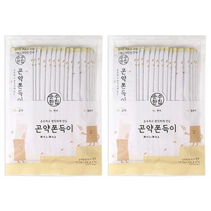 순수한집 곤약쫀드기 현미맛, 375g, 2개