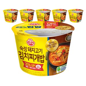 오뚜기 컵밥 숙성돼지고기 김치찌개밥, 310g, 6개