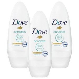 도브 센서티브 롤온 데오드란트, 40ml, 3개