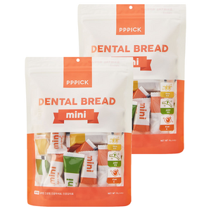 피피픽 덴탈 브래드 미니 강아지껌, 혼합맛(보스웰리아/..., 195g, 2개