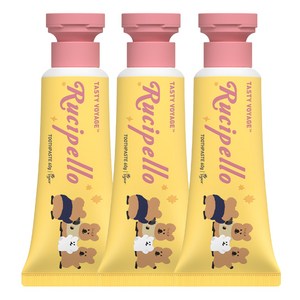 루치펠로 울라울라 어린이 저불소 치약, 60g, 3개