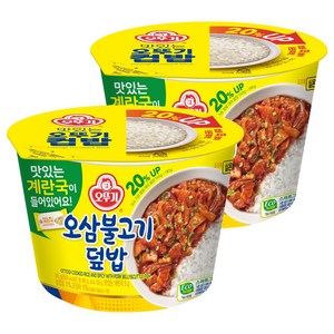 오뚜기 컵밥 오삼불고기덮밥+계란국, 315g, 2개