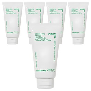 이니스프리 그린티 수분 아미노 클렌징 폼, 150ml, 5개