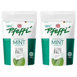 페피 무설탕 민트 캔디, 105g, 2개