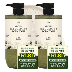 플루 아로마 퍼퓸 스크럽 바디워시 소피블랑, 1L, 2개