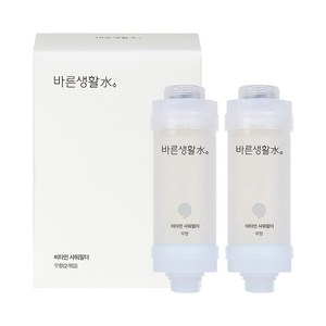 바른생활수 비타민 샤워필터, 무향, 2개
