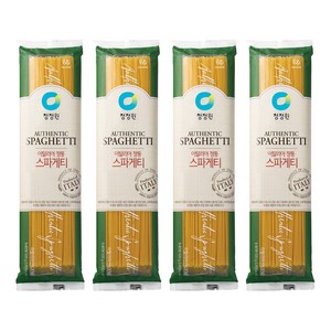 청정원 이탈리아 정통 스파게티면, 500g, 4개