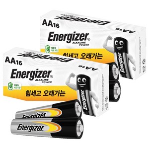 에너자이저 알카라인 파워 AA 건전지, 18개입, 2개