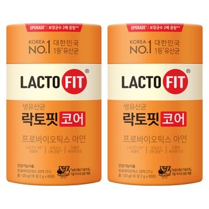 락토핏 코어 유산균 60p, 120g, 2개