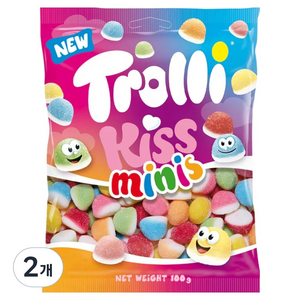 트롤리 키스미니스 젤리, 100g, 2개