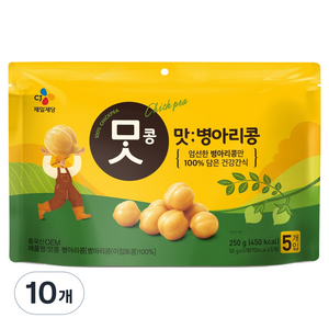 CJ제일제당 맛콩 병아리콩 건강 간식, 50g, 10개