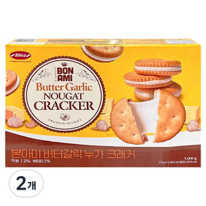 비비카 본아미 버터갈릭 누가 크래커, 1kg, 2개