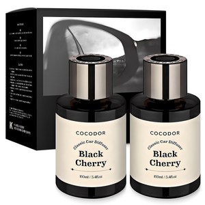 코코도르 클래식 컵홀더형 차량용 디퓨저 160ml 2개입, 블랙체리, 1세트
