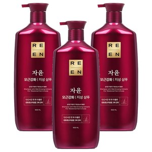 리엔 자윤 모근강화 지성 샴푸, 950ml, 3개