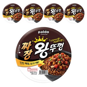 왕뚜껑 짜장 105g, 5개