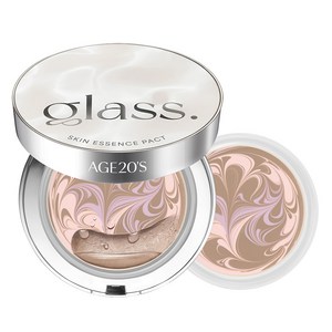 에이지투웨니스 글래스 스킨 에센스 팩트 글로우 파운데이션 23호 12.5g + 리필 세트, 뉴트럴 베이지, 1개