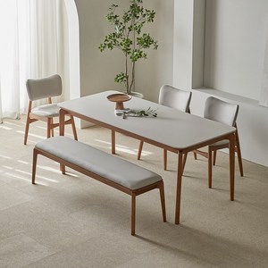파로마 리샤르 세라믹 원목식탁 1800 6인용 + A리샤르 의자 3p + 벤치 세트 방문설치