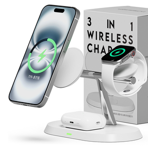 누아트 3in1 맥세이프 호환 마그네틱 무선충전기
