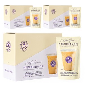 커피빈 헤이즐넛 라떼 파우치형 프리미엄 액상 커피, 190ml, 30개