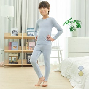 롤리트리 아동용 소프트웜 포근 후라이스 솔리드 내의 상하세트