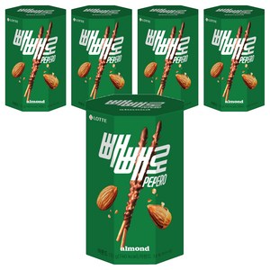 빼빼로 아몬드, 132g, 5개