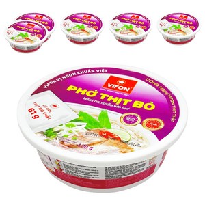비폰 포보 베트남 쌀국수 컵라면 120g, 6개