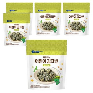 베베쿡 처음먹는 어린이 김자반, 오리지널맛, 25g, 5개
