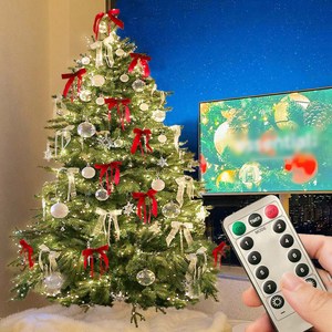 이플린 지네전구 촘촘간격 크리스마스 트리 조명 USB타입 + 무선리모컨 1500구, 따뜻한 전구색, 1개