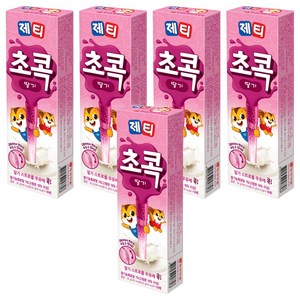 제티 초콕 분말 스트로 딸기맛