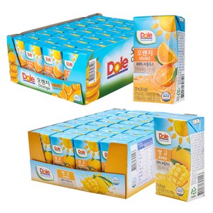 돌 과즙 주스 오렌지 32p + 망고 32p