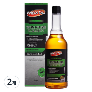 맥쏠 시그니처 부스터 연료첨가제 300ml, 디젤/경유, 2개