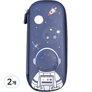투코비 EVA 3D 입체 파우치형 필통, 우주비행, 2개