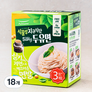 풀무원 식물성 지구식단 실키 두유면, 150g, 18개