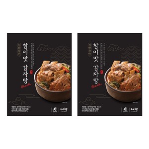 참이맛 감자탕 블랙, 1.2kg, 2개