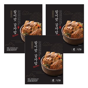참이맛 감자탕 블랙, 1.2kg, 3개