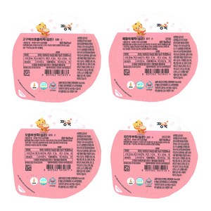 짱죽실온이유식 중기 죽2 4종 D, 고구마브로콜리죽, ..., 160g, 1세트