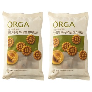 올가홀푸드 한입에 쏙 우리밀 꼬마약과, 200g, 2개
