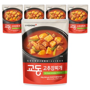 교동식품 고추장 찌개, 450g, 5개