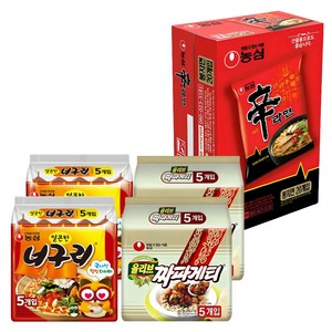 농심 신라면 120g 20p + 짜파게티 140g 10p + 너구리 120g 10p