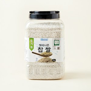 유기농 씻어나온 찹쌀, 4kg, 1통